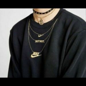 NWT Nike Gold Necklace Sweatshirt